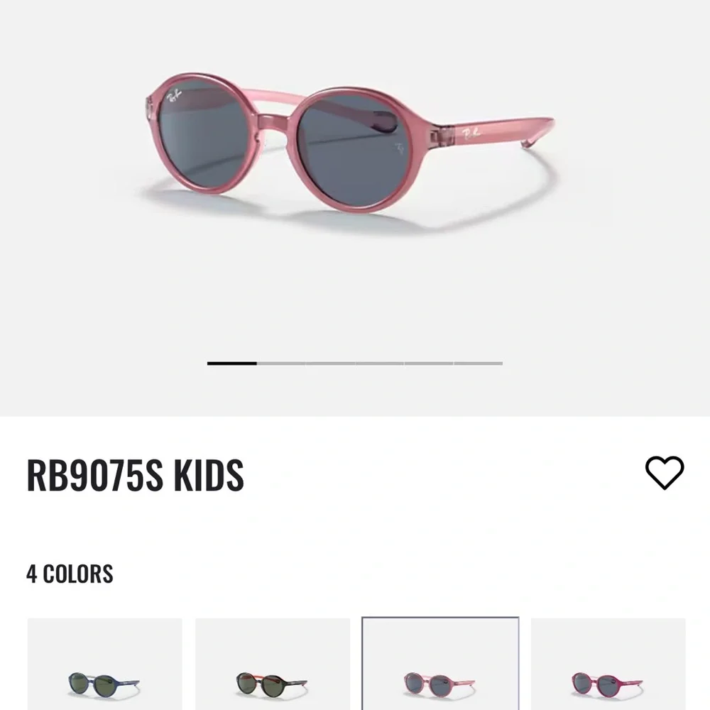 Ray-Ban Purple Sunglasses with Bright Orange Pouch